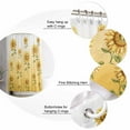 thumbnail image 6 of Yellow Sunflowers Bathroom Curtain 72 Inch Shower Curtain with Hooks, Watercolor Gradient Flowers Floral Waterproof Polyester Bath Curtain Washable Bathtub Curtain 66''x 72'', 6 of 6