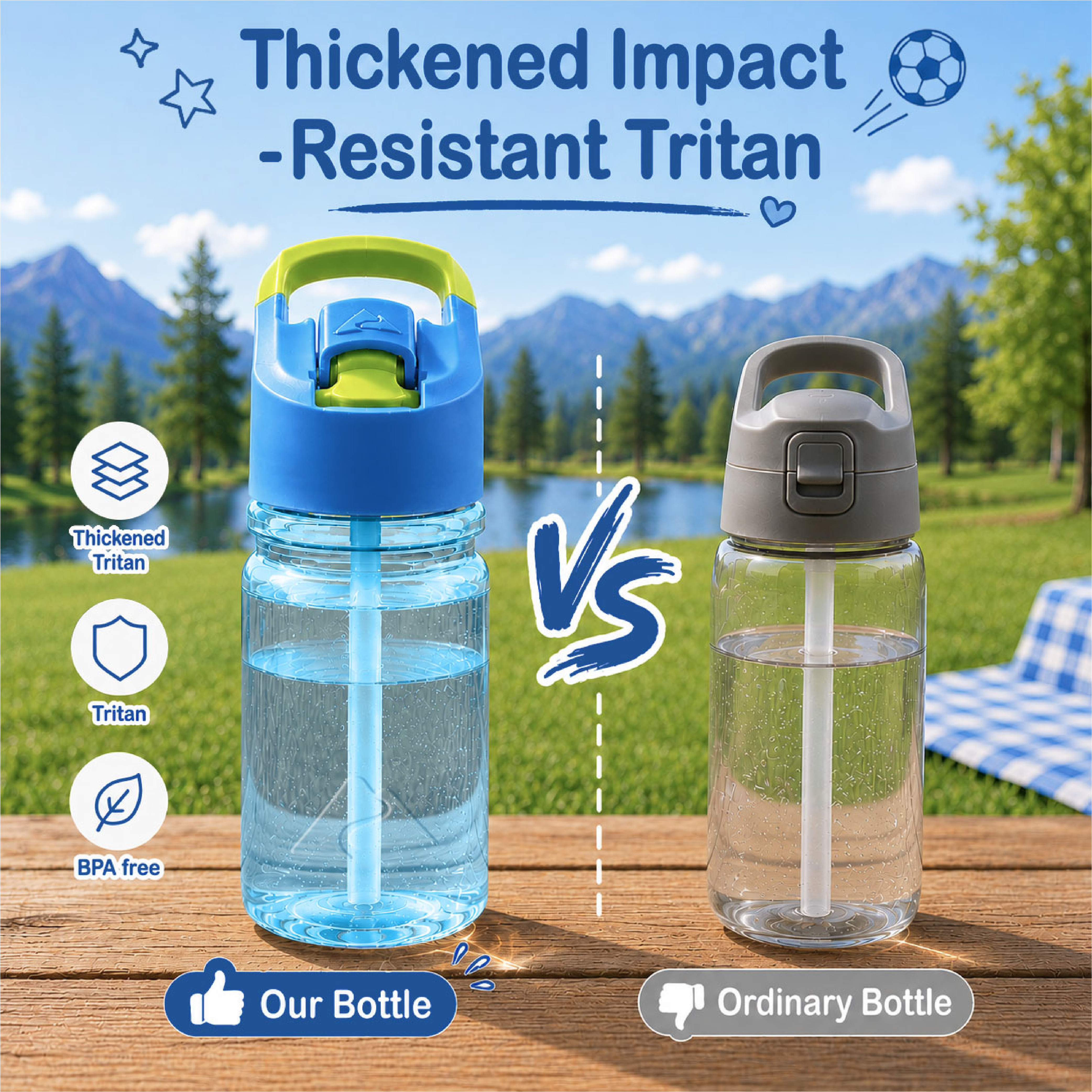 Ozark Trail Kids' Tritan Flip-Top Water Bottle 12 oz photo 7