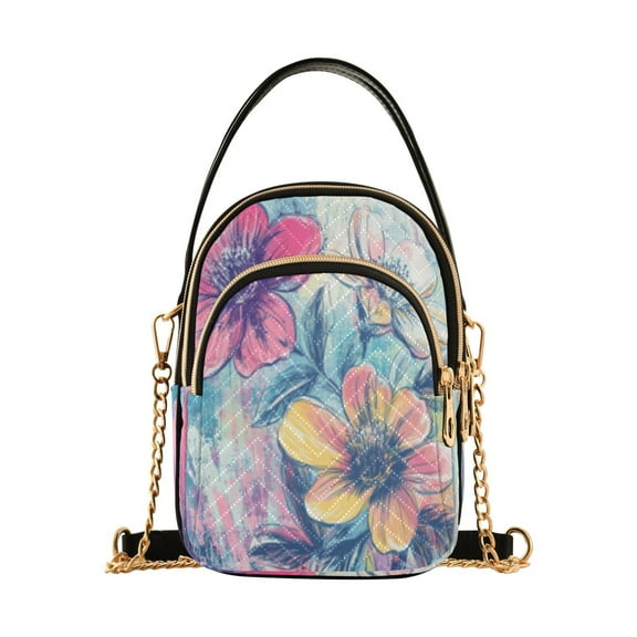 DIXRUYEE Cross Body Fashion Shoulder Waist Purse Bags Cherry Bloom Pocket Handbags