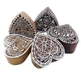 thumbnail image 2 of Lot Of 5 Pcs Hand Carved Stamp Textile Printing Block Stamp For Clay Woodblock, 2 of 4