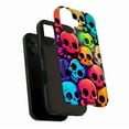 thumbnail image 3 of Colorful Skull Phone Case for Teens & Adults - Durable Shockproof Design with Edgy Style, Compatible with iPhone 11/12/13/14/15/16 (Pro Max/Plus), 3 of 9