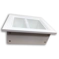 thumbnail image 5 of Typhon Recessed Solid Wood Toilet Paper Holder 7 x 8.5, White Enamel, 5 of 6