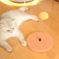 thumbnail image 5 of Tvtnvo Interactive Pet Tree Toy Self Entertaining Climbing Frame with Ball Scratcher and Petnip Compatible Massage Pad Sturdy Wood for Indoor Play and Exercise Orange 7.9in, 5 of 5