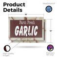 thumbnail image 2 of Farm Fresh Garlic Vinyl Decal 2 Pack of 12 Inch x 16 Inch Weatherproof Heavy-Duty Adhesive Backing | Freshly Harvested, Locally Grown, Healthy Choices | Made in USA, 2 of 6