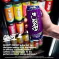 thumbnail image 6 of GHOST® ENERGY Zero Sugars Energy Drink, Welch's Grape, 200mg Natural Caffeine, 16 fl oz Can, 6 of 6