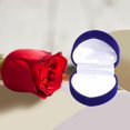 thumbnail image 5 of AYktou 2 Inch Flocking Ring Boxes, Heart-Shaped Flip Lid Gift Box Valentine's Day Portable Gift Box Mother's Day Gift Packaging Storage Box, Blue, 5 of 6
