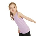 thumbnail image 5 of 5 Pack Girls Youth Kids Tank Top Active Quick Dry Sleeveless Moisture Wicking Tank Tops Performance Shirts (Age 5-16Y), 5 of 7