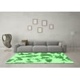 thumbnail image 3 of Ahgly Company Indoor Square Abstract Emerald Green Modern Area Rugs, 4' Square, 3 of 4