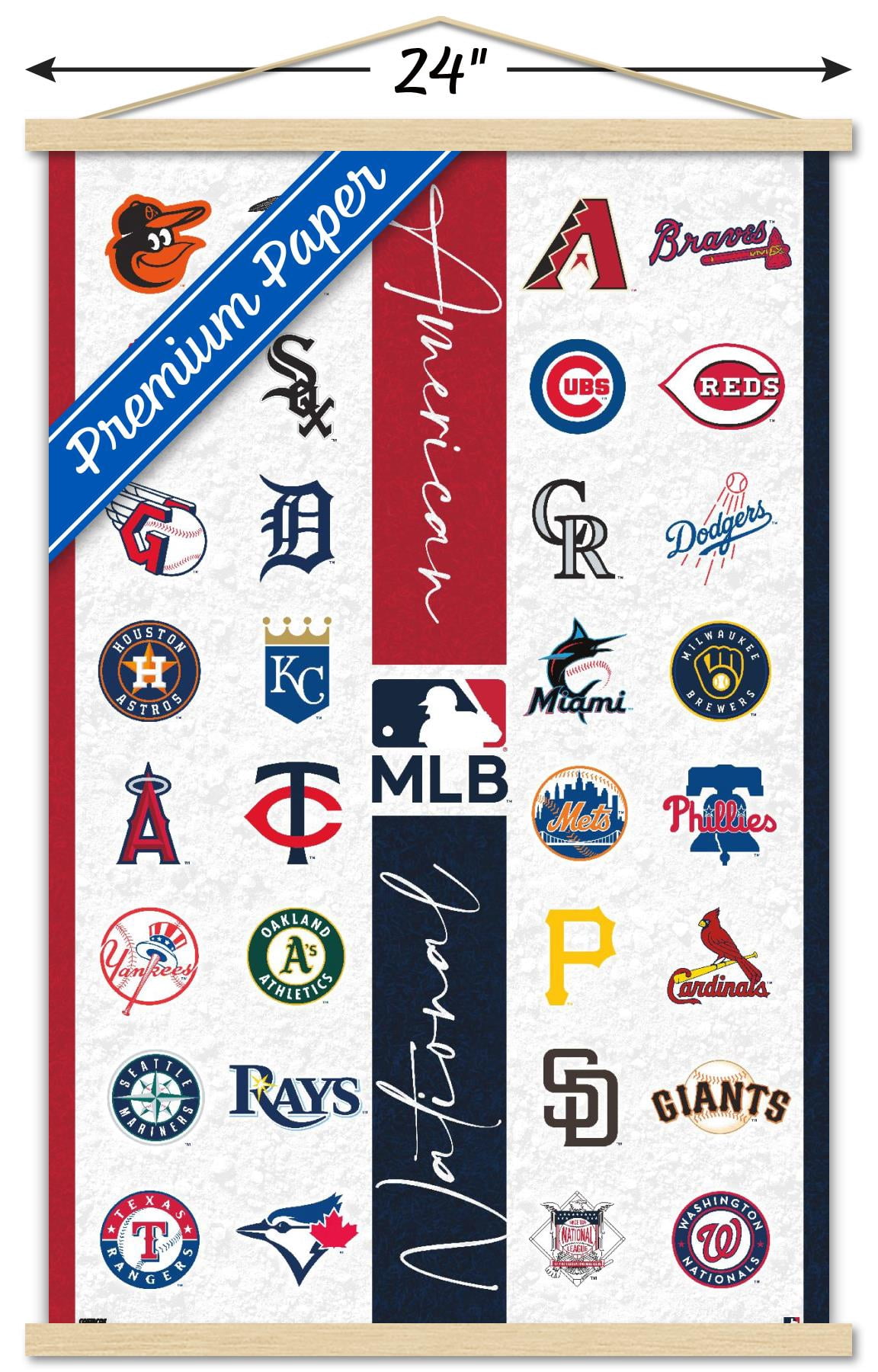 MLB マグネット式 スタンディングボード 30チーム ロゴボード アメリカ購入 6474d246-80e4-48e3-ac5b-