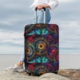 thumbnail image 7 of Logiee Mandala Colorful Print Travel Luggage Cover,Suitcase Protector, Washable Elastic Suitcase Baggage Cover,Closure for Wheeled Suitcase Fit 18-32 Inch Luggage-Small, 7 of 7