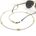 thumbnail image 2 of Wswqop 31" Eyeglass Metal Chain Cord Holder Rope Retainer Gold, 2 of 6