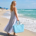 thumbnail image 6 of TRANSLINK Women's EVA Beach Tote Bag 18.5" Waterproof Large Sand-Resistant Carryall for Pool Vacation, 6 of 9