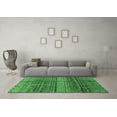 thumbnail image 3 of Ahgly Company Indoor Square Abstract Emerald Green Modern Area Rugs, 3' Square, 3 of 4