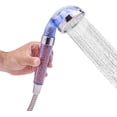 thumbnail image 4 of Ionic Filtered Shower Head, High Pressure Handheld Showerhead with Beads, Blue 3-Mode Kit Water Softener & Water Saver for Home Bathroom, 4 of 7