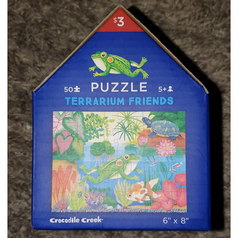 crocodile creek terrarium friends puzzle frog 6'' x 8'' - Walmart.com
