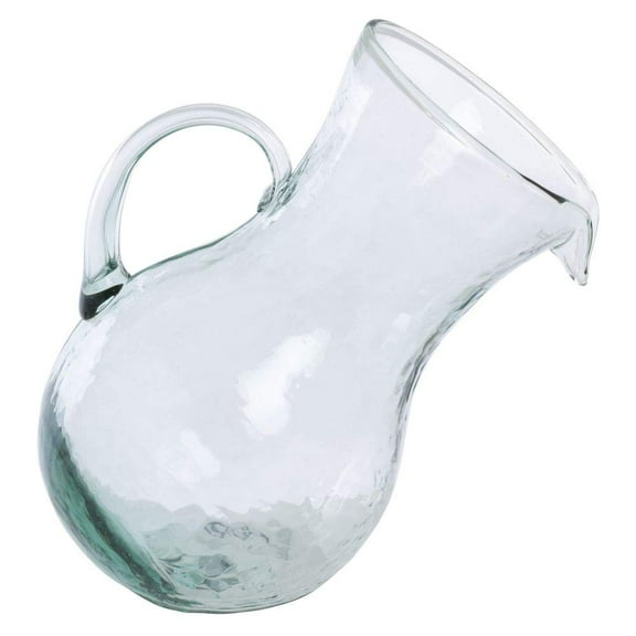 Kalalou Small Glass Tilted Pitcher, One Size, Green