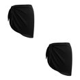 thumbnail image 3 of Sonducket Sarong Coverups Traje de baño sexy Protección solar Accesorios de playa Ropa de gasa Traje de baño Ropa deportiva Accesorio negro negro 2Conjunto, 3 of 6