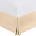 thumbnail image 1 of Falda de cama Utopia Bedding Queen, microfibra, 40 cm, caída, color beige, 1 of 7
