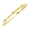 thumbnail image 5 of RYLOS Bracelets for Women 925 Yellow Gold Plated Silver Love Knot Tennis Bracelet Gemstone & Diamonds Adjustable to Fit 7"-8" Wrist, 5 - 6X4MM White Topaz Jewelry for Women Friendship, 5 of 8