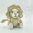 thumbnail image 3 of Musbetu 13 Pcs/Set Lion Sewing Patterns for Beginners Stuffed Animal Toy Sewing Pattern with Templates Reusable Quilting Ruler Set, 3 of 7
