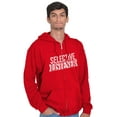 thumbnail image 5 of Sarcastic Attitude Selective Listener Unisex Plus Size Zip Hoodie Brisco Brands 5X, 5 of 6