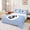 Blue, variant on Feelyou Billiards Lucky 8 Twin Sheets for Girls, Bow Pearl Pink Leopard Print Bedding, 3 Pieces, 1 Flat Sheet, 1 Fitted Sheet and 1 Pillowcase