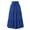 Royal Blue #3, variant on Pleated Midi Skirts for Women Boho Flowy Ruffle Solid Skirts Holiday Beach Vacation A Line Renaissance Skirts, L