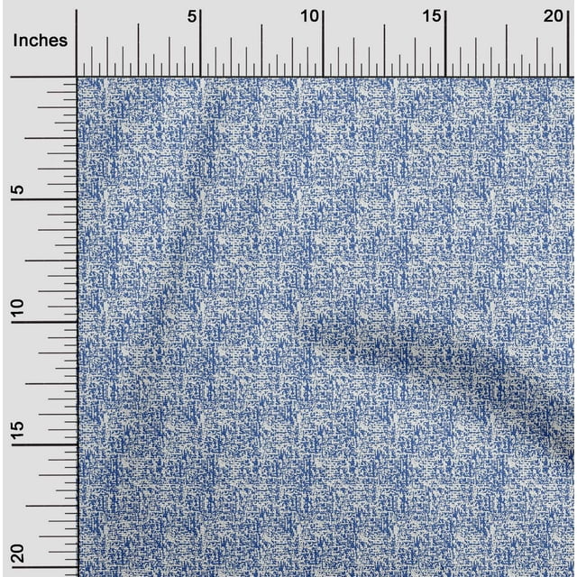 oneOone Polyester Lycra Medium Blue Fabric Abstract Texture Craft Projects Decor Fabric Printed By The Yard 56 Inch Wide