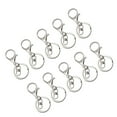 thumbnail image 4 of Justharion 10pcs Carabiners Lobster Claw For Keychains Electroplating Process Is Not Easy Bright silver 5Set, 4 of 6