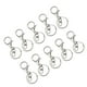 thumbnail image 1 of Billuyoard 10pcs Llaveros de metal Langosta - Llaveros seguros y elegantes para cierres diarios Ganchos giratorios Plata brillante Type3 NO3, 1 of 6