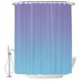 thumbnail image 2 of Ombre Blue Purple Waterproof Fabric Shower Curtain, Colorful Painting Waterproof Fabric Shower Curtain for Bathroom Curtains Bathtubs Hotel Washable Shower Curtains with 12 Hooks Extra Long 72x96, 2 of 8