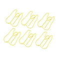 thumbnail image 2 of 100 clips de papel metálicos multifuncionales para notas, portátiles, para documentos de oficina, color amarillo, 2 of 14