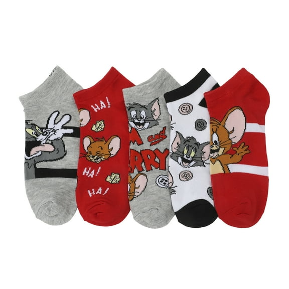 Tom & Jerry AOP Women's 5-Pack Ankle Socks