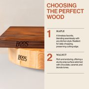 John Boos CCB Reversible Wood Chopping Board, 18 x 12 x 1 3/4, Walnut