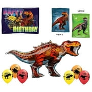 DalvayDelights Jurassic World Fallen Kingdom Dinosaur Party Balloon Bouquet Bundle 9 Piece