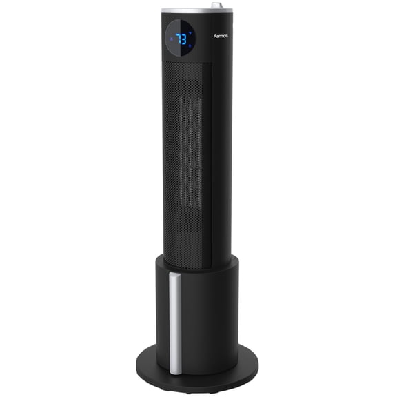 Kenmore: 2-In-1: Tower Space Heater & Humidifier - 29" Black, Slim Oscillating Electric Heater, Remote, Digital Thermostat, Timer, Tip-Over Protection