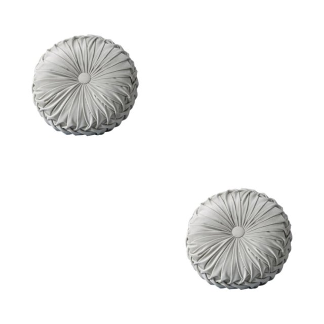 Decodeary Add Touch Of Elegance Decorative Cushion Simple Cushion Pillow Pillow Cushion light grey 38CM 2Set