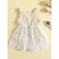 thumbnail image 2 of Bagilaanoe Newborn Baby Girl Rompers Dress Floral Sleeveless Bodysuit 3M 6M 12M 18M 24M Infant Lace Patchwork Summer A-line Dress, 2 of 9