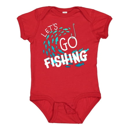 

Inktastic Let s Go Fishing Gift Baby Boy or Baby Girl Bodysuit