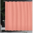 thumbnail image 3 of Ambesonne Ethnic Shower Curtain, Flowers in Bohemian Style, 69"Wx84"L, Salmon and Tan, 3 of 4
