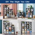 thumbnail image 6 of 20 Cube Book Shelf, Storage Organizer, Large DIY Bookcase, Metal Cube Bookshelf, Cubbies Closet Storage Organizer Shelves for Bedroom,Living Room,Home,Office, 6 of 13
