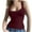 #6Wine, variant on Byworldtasic Wide Strap Tank Tops for Women No Boundaries Ribbed Cami Undershirts Lace Tank Top