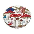 thumbnail image 2 of Lsque Colorful Mushrooms (2) Round Bar chair cushion covers Velvet Fabric Premium Comfort Protects from Scratches and Stains for 14-17 Inch Chair- 12 inch, 2 of 7