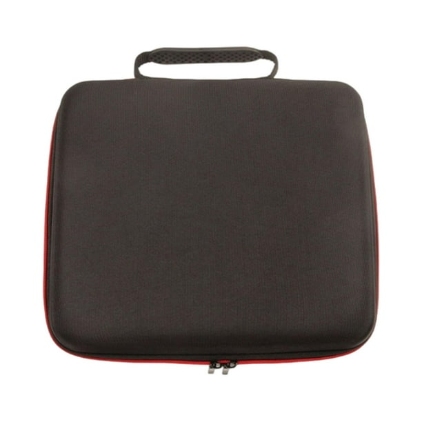 Estuche para micrófono de 4 micrófonos, bolsa de almacenamiento, estuche organizador portátil de EVA rígido, de transporte para karaoke, canto y bar