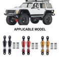thumbnail image 2 of mmirethe 2piece Aluminium Big Bore Shocks Oil Damper For 1/10 RC Crawler LCG Cheater Rigs SCX10 TRX4 Front Rear Shock Absorber Black 3, 2 of 6