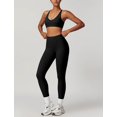 thumbnail image 6 of PISONIC Womens Workout Sets Adjustable Straps Sports Bras and High Waist Leggings Sets Pilates 2 Piece Outfits for Women, 6 of 6