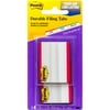Post-it Durable Tabs, 2" x 1.5", Red