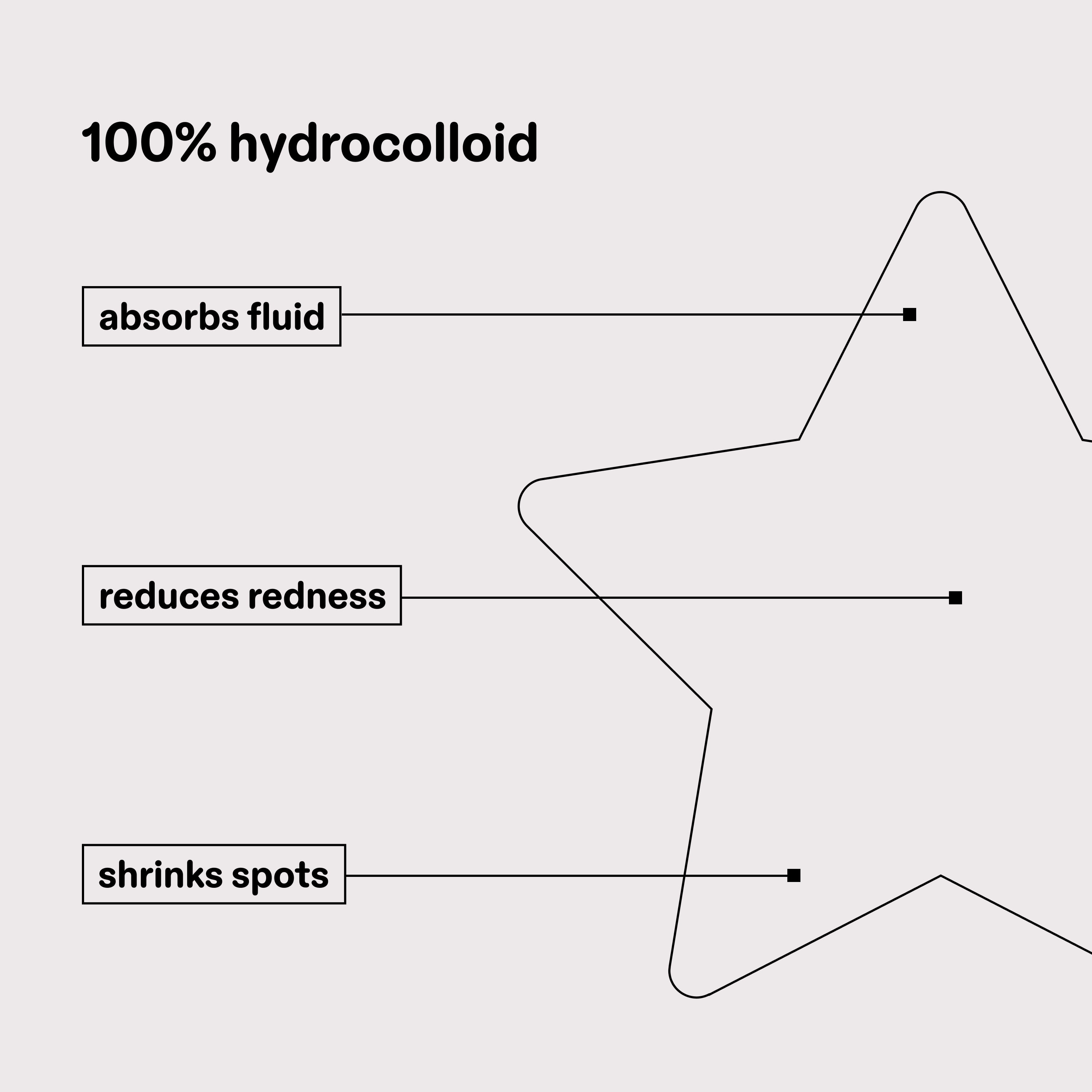 Starface Hydro-Star® Earth Pimple Patches - 32 Count