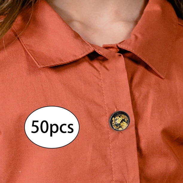 50 Uds botones de DIY botón de Metal de un vástago para chaqueta Jeans trajes , Macarena Botones de costura