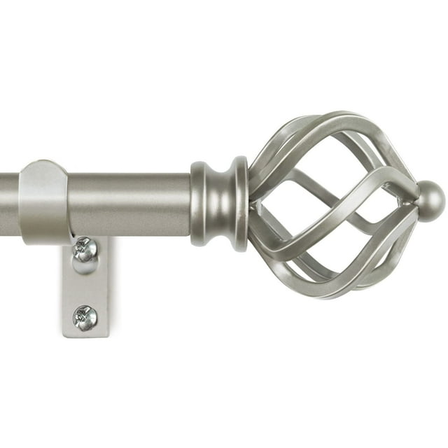 Barra de Cortina KAMANINA Ajustable 81-218 cm Plata
